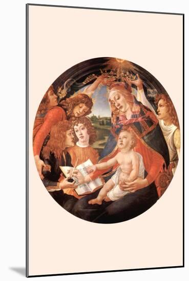 Maria with Christ Child and Five Angels-Sandro Botticelli-Mounted Art Print