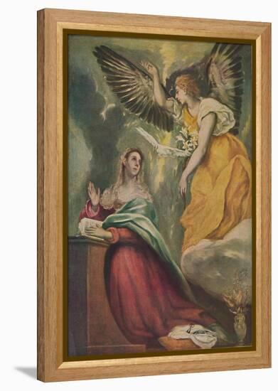 'Mariae Verkundigung', (The Annunciation), c1595 - 1600, (1938)-El Greco-Framed Premier Image Canvas