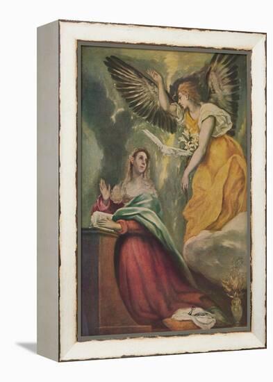 'Mariae Verkundigung', (The Annunciation), c1595 - 1600, (1938)-El Greco-Framed Premier Image Canvas