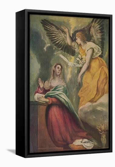 'Mariae Verkundigung', (The Annunciation), c1595 - 1600, (1938)-El Greco-Framed Premier Image Canvas