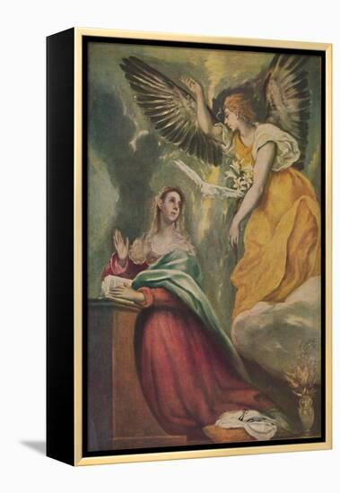 'Mariae Verkundigung', (The Annunciation), c1595 - 1600, (1938)-El Greco-Framed Premier Image Canvas