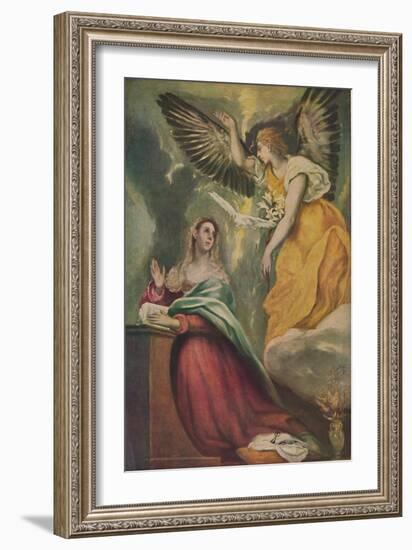 'Mariae Verkundigung', (The Annunciation), c1595 - 1600, (1938)-El Greco-Framed Giclee Print