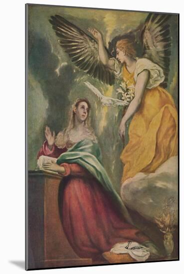 'Mariae Verkundigung', (The Annunciation), c1595 - 1600, (1938)-El Greco-Mounted Giclee Print