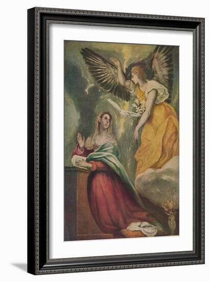 'Mariae Verkundigung', (The Annunciation), c1595 - 1600, (1938)-El Greco-Framed Giclee Print