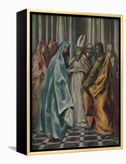 'Mariae Verlobnis', (The Betrothal of the Virgin), c1600- 1614, (1938)-El Greco-Framed Premier Image Canvas