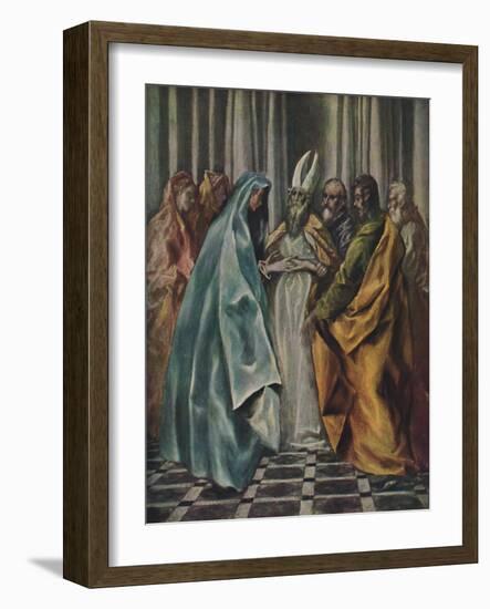 'Mariae Verlobnis', (The Betrothal of the Virgin), c1600- 1614, (1938)-El Greco-Framed Giclee Print