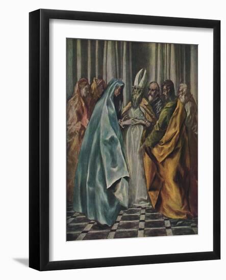 'Mariae Verlobnis', (The Betrothal of the Virgin), c1600- 1614, (1938)-El Greco-Framed Giclee Print