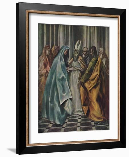 'Mariae Verlobnis', (The Betrothal of the Virgin), c1600- 1614, (1938)-El Greco-Framed Giclee Print