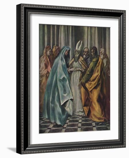 'Mariae Verlobnis', (The Betrothal of the Virgin), c1600- 1614, (1938)-El Greco-Framed Giclee Print