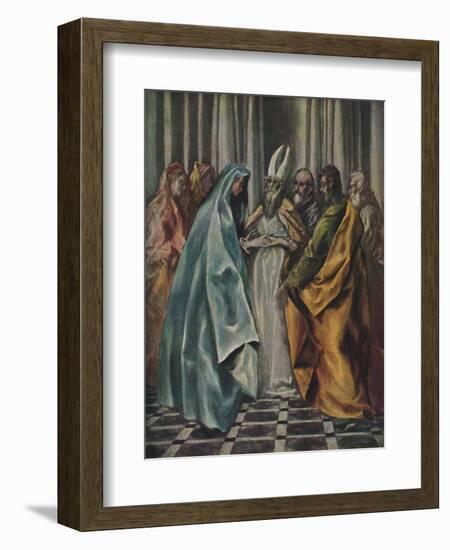 'Mariae Verlobnis', (The Betrothal of the Virgin), c1600- 1614, (1938)-El Greco-Framed Giclee Print