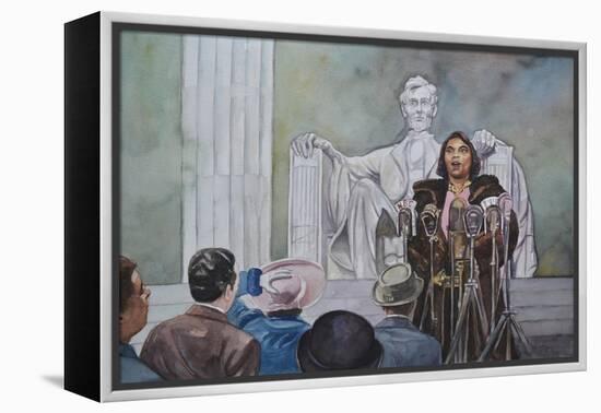 Marian Anderson Sang!, 2010 (w/c on paper)-Colin Bootman-Framed Premier Image Canvas