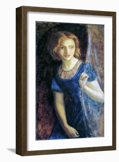 Mariana at the Window, 1865-67-Arthur Hughes-Framed Giclee Print