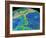 Mariana Trench Sea Floor Topography-us Geological Survey-Framed Photographic Print