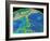 Mariana Trench Sea Floor Topography-us Geological Survey-Framed Photographic Print