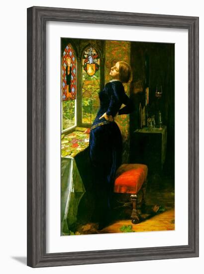 Marianna in the Moated Grange-John Everett Millais-Framed Art Print