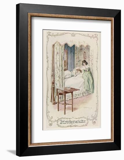 Marianne Dashwood Receives Willoughby's Letter-C.e. Brock-Framed Photographic Print