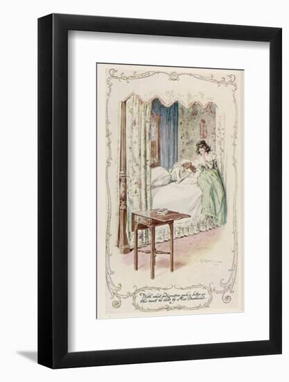 Marianne Dashwood Receives Willoughby's Letter-C.e. Brock-Framed Photographic Print