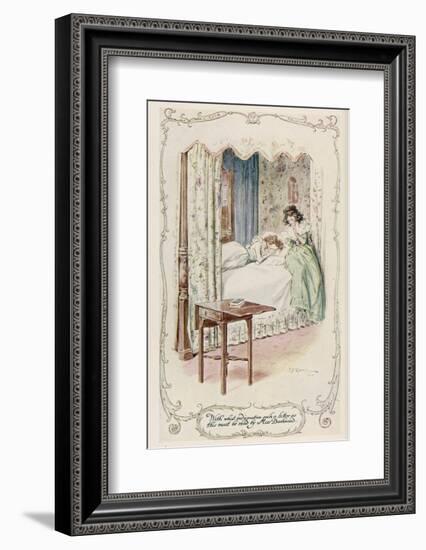 Marianne Dashwood Receives Willoughby's Letter-C.e. Brock-Framed Photographic Print