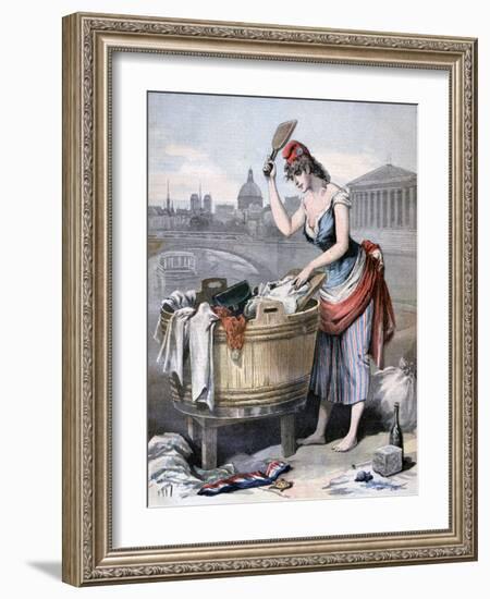 Marianne, the Queen of the Washerwomen, 1893-Henri Meyer-Framed Giclee Print