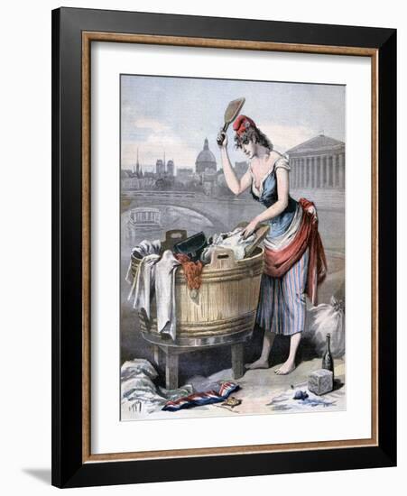 Marianne, the Queen of the Washerwomen, 1893-Henri Meyer-Framed Giclee Print
