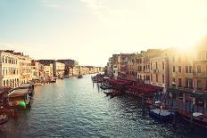 Grand Canal, Venice, Italy, Called Canal Grande in Italian, as Seen from Rialto Bridge. Beautiful V-Maridav-Photographic Print