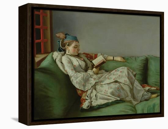 Marie Adelaide of France in Turkish Costume, 1753 (Oil on Canvas)-Jean-Etienne Liotard-Framed Premier Image Canvas