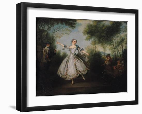 Marie-Anne Cuppi (1710-70) known as La Camargo, Dancing, 1730-Nicolas Lancret-Framed Giclee Print