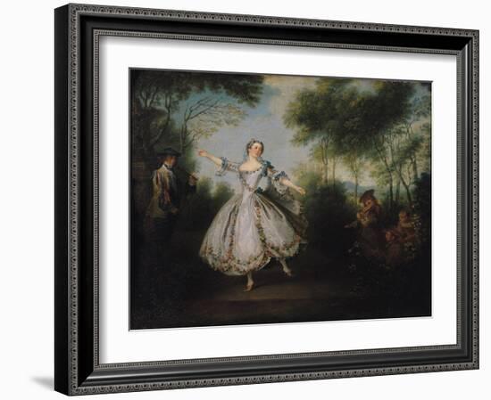 Marie-Anne Cuppi (1710-70) known as La Camargo, Dancing, 1730-Nicolas Lancret-Framed Giclee Print