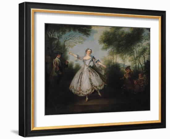 Marie-Anne Cuppi (1710-70) known as La Camargo, Dancing, 1730-Nicolas Lancret-Framed Giclee Print