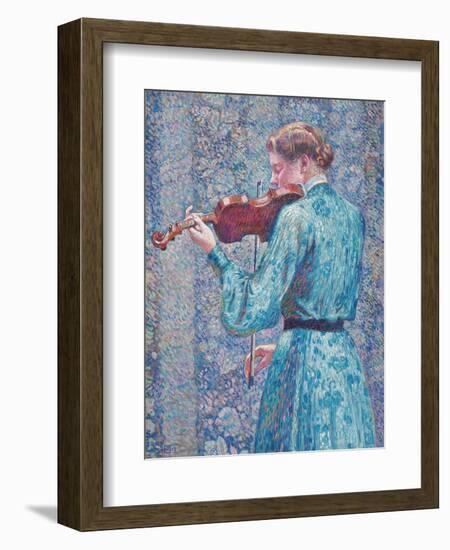 Marie-Anne Weber Playing the Violin, 1903-Theo van Rysselberghe-Framed Giclee Print