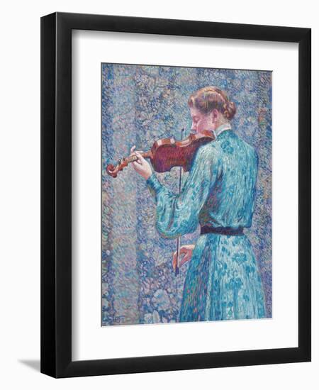 Marie-Anne Weber Playing the Violin, 1903-Theo van Rysselberghe-Framed Giclee Print