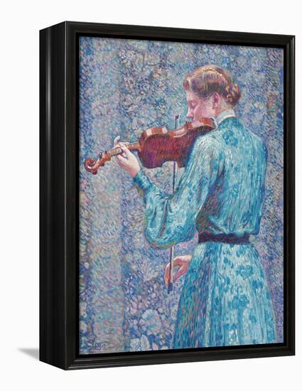 Marie-Anne Weber Playing the Violin, 1903-Theo van Rysselberghe-Framed Premier Image Canvas