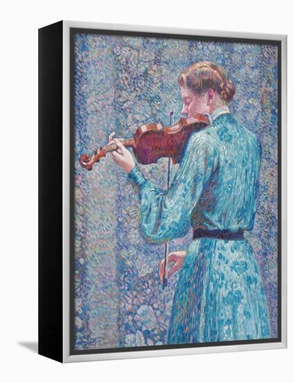 Marie-Anne Weber Playing the Violin, 1903-Theo van Rysselberghe-Framed Premier Image Canvas