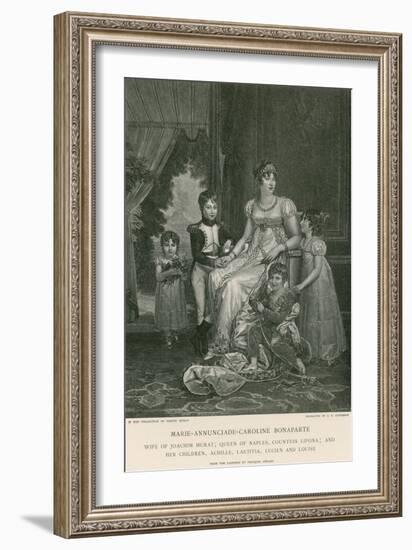 Marie-Annunciade-Caroline Bonaparte-Francois Gerard-Framed Giclee Print