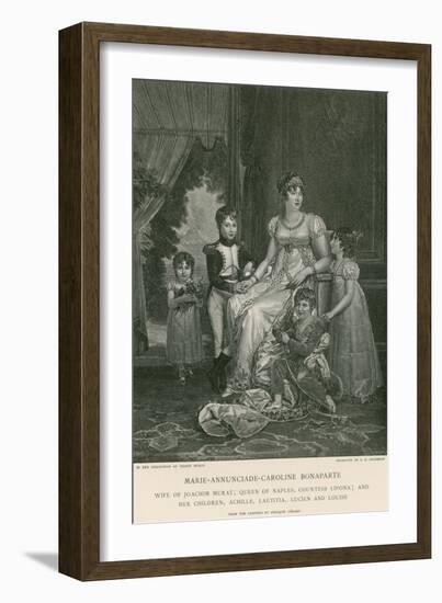 Marie-Annunciade-Caroline Bonaparte-Francois Gerard-Framed Giclee Print