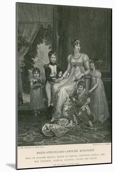 Marie-Annunciade-Caroline Bonaparte-Francois Gerard-Mounted Giclee Print