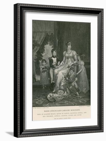 Marie-Annunciade-Caroline Bonaparte-Francois Gerard-Framed Giclee Print