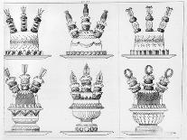 Designs for Food Decoration, from "Le Maitre D'Hotel Francais"-Marie Antoine Careme-Mounted Giclee Print