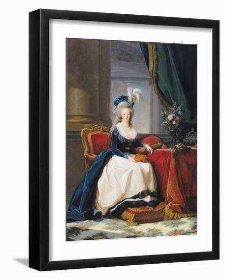 Marie-Antoinette (1755-93) 1788-Elisabeth Louise Vigee-LeBrun-Framed Giclee Print