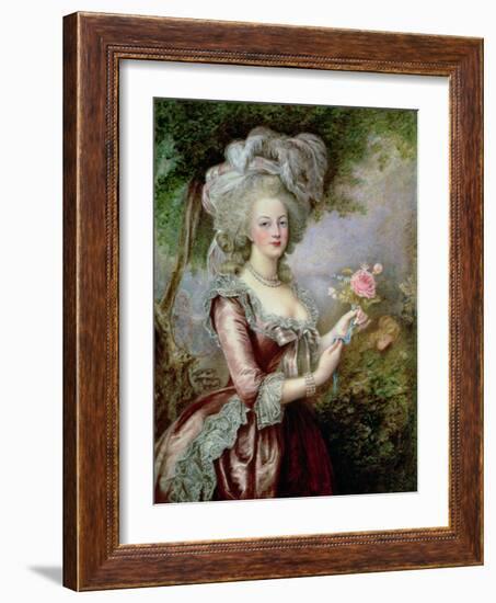 Marie Antoinette (1755-93) after Vigee-Lebrun-Louise Campbell Clay-Framed Giclee Print