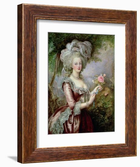 Marie Antoinette (1755-93) after Vigee-Lebrun-Louise Campbell Clay-Framed Giclee Print