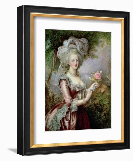 Marie Antoinette (1755-93) after Vigee-Lebrun-Louise Campbell Clay-Framed Giclee Print