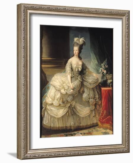 Marie Antoinette (1755-93) Queen of France, 1779-Elisabeth Louise Vigee-LeBrun-Framed Giclee Print