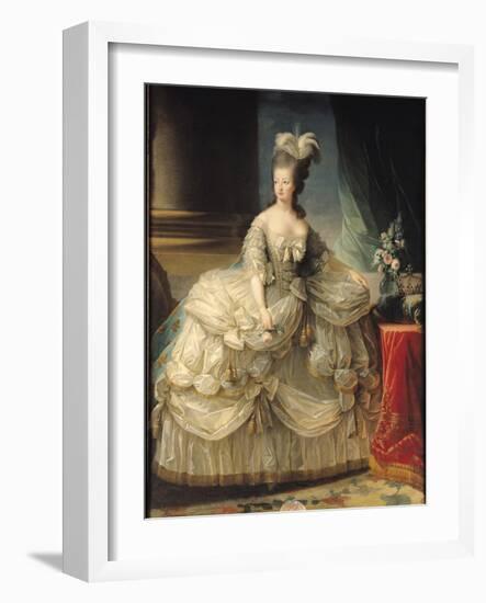 Marie Antoinette (1755-93) Queen of France, 1779-Elisabeth Louise Vigee-LeBrun-Framed Giclee Print