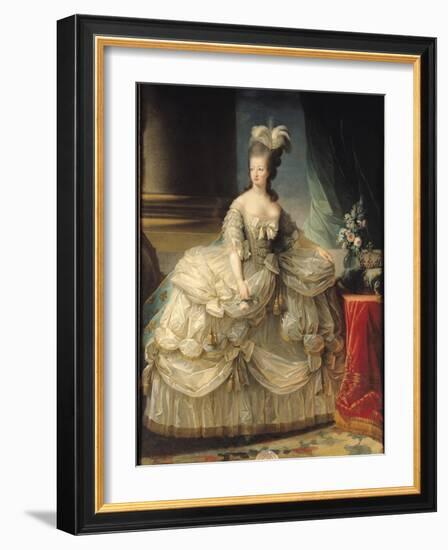 Marie Antoinette (1755-93) Queen of France, 1779-Elisabeth Louise Vigee-LeBrun-Framed Giclee Print