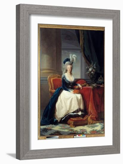 Marie-Antoinette, 1788 (Oil on Canvas)-Elisabeth Louise Vigee-LeBrun-Framed Giclee Print