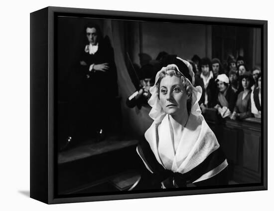 MARIE-ANTOINETTE, 1955 directed by JEAN DELANNOY Michele Morgan (b/w photo)-null-Framed Stretched Canvas