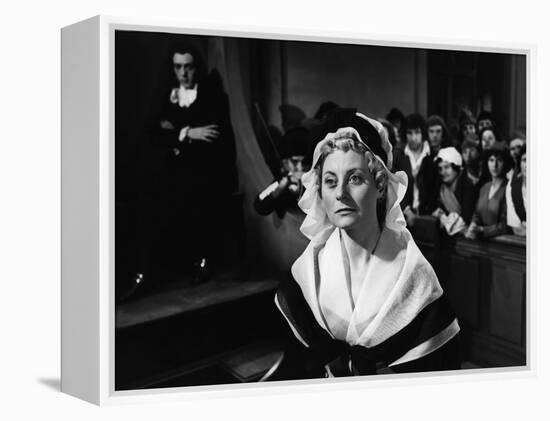 MARIE-ANTOINETTE, 1955 directed by JEAN DELANNOY Michele Morgan (b/w photo)-null-Framed Stretched Canvas