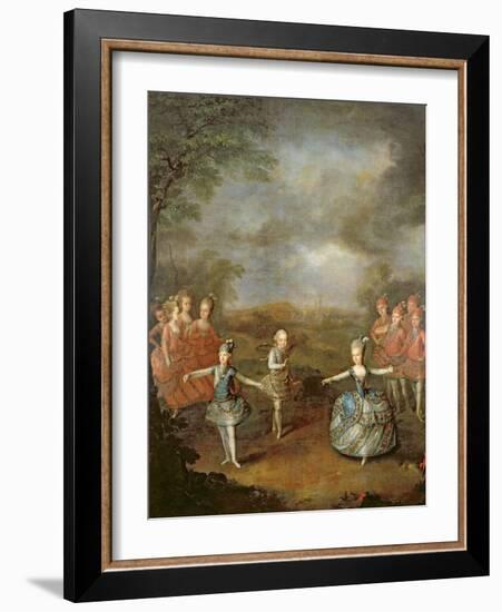 Marie Antoinette and Her Sisters in 'Il Trionfo Dell' Amore, Performed on 25th January-Johann Georg Weikert-Framed Giclee Print