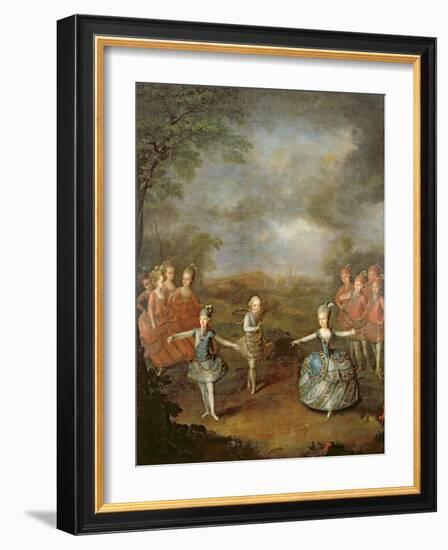 Marie Antoinette and Her Sisters in 'Il Trionfo Dell' Amore, Performed on 25th January-Johann Georg Weikert-Framed Giclee Print